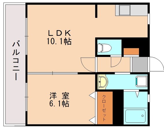 九産大前駅 徒歩6分 2階の物件間取画像